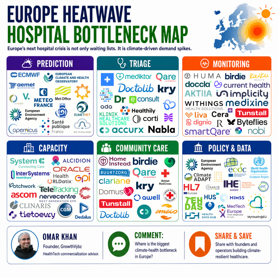 1,000 Excess Deaths in One Heatwave: Europe’s Next Hospital Bottleneck Is Climate-Driven Demand