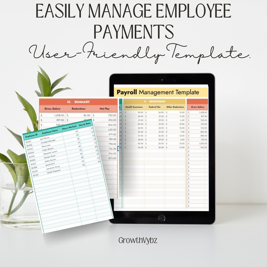 Simplify Payroll Management with Google Sheets Template - Free