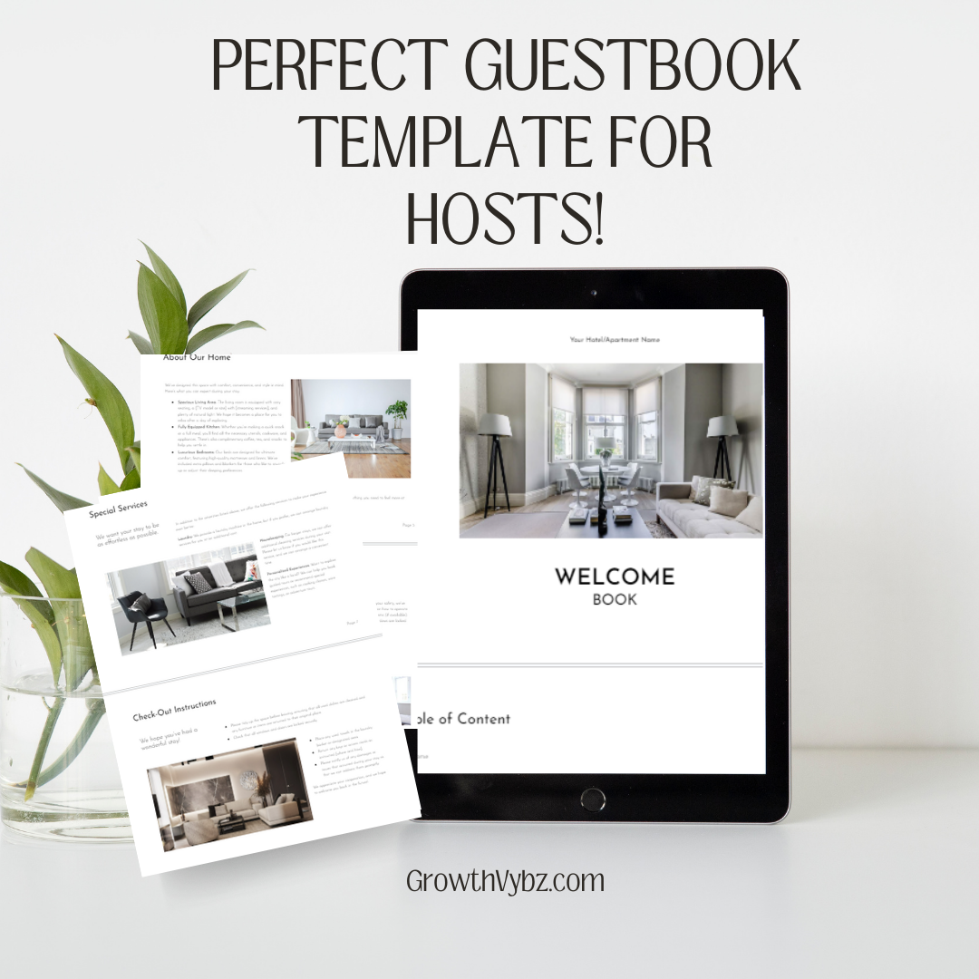 Guest Book Template for Memorable Stays