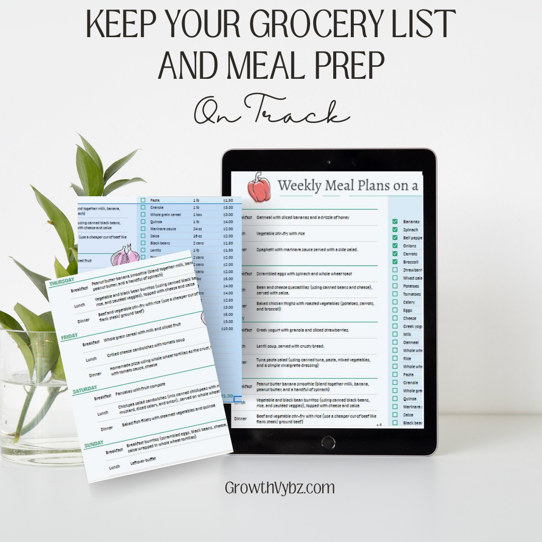 Simplify Meal Prep with Weekly Meal Plan Budgeting Template