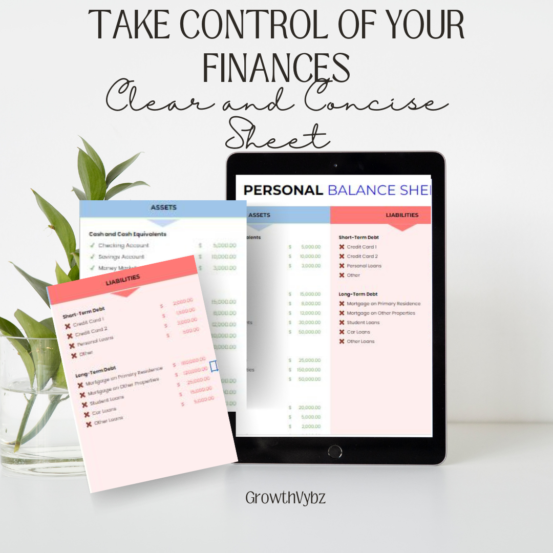 Free Personal Balance Sheet Template in Google Sheets - Take Control of Your Finances