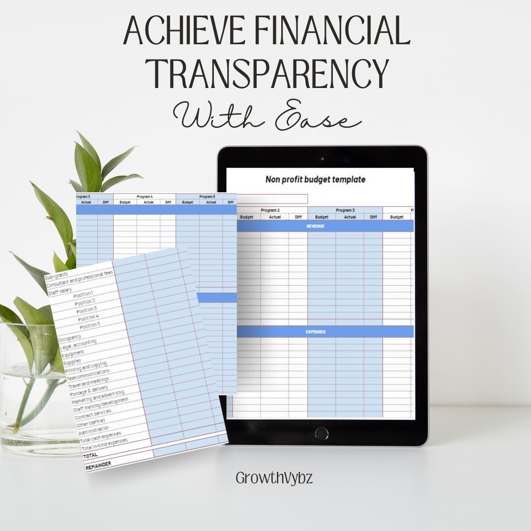 Empower Your Mission with the Non-Profit Budget Template for Google Sheets