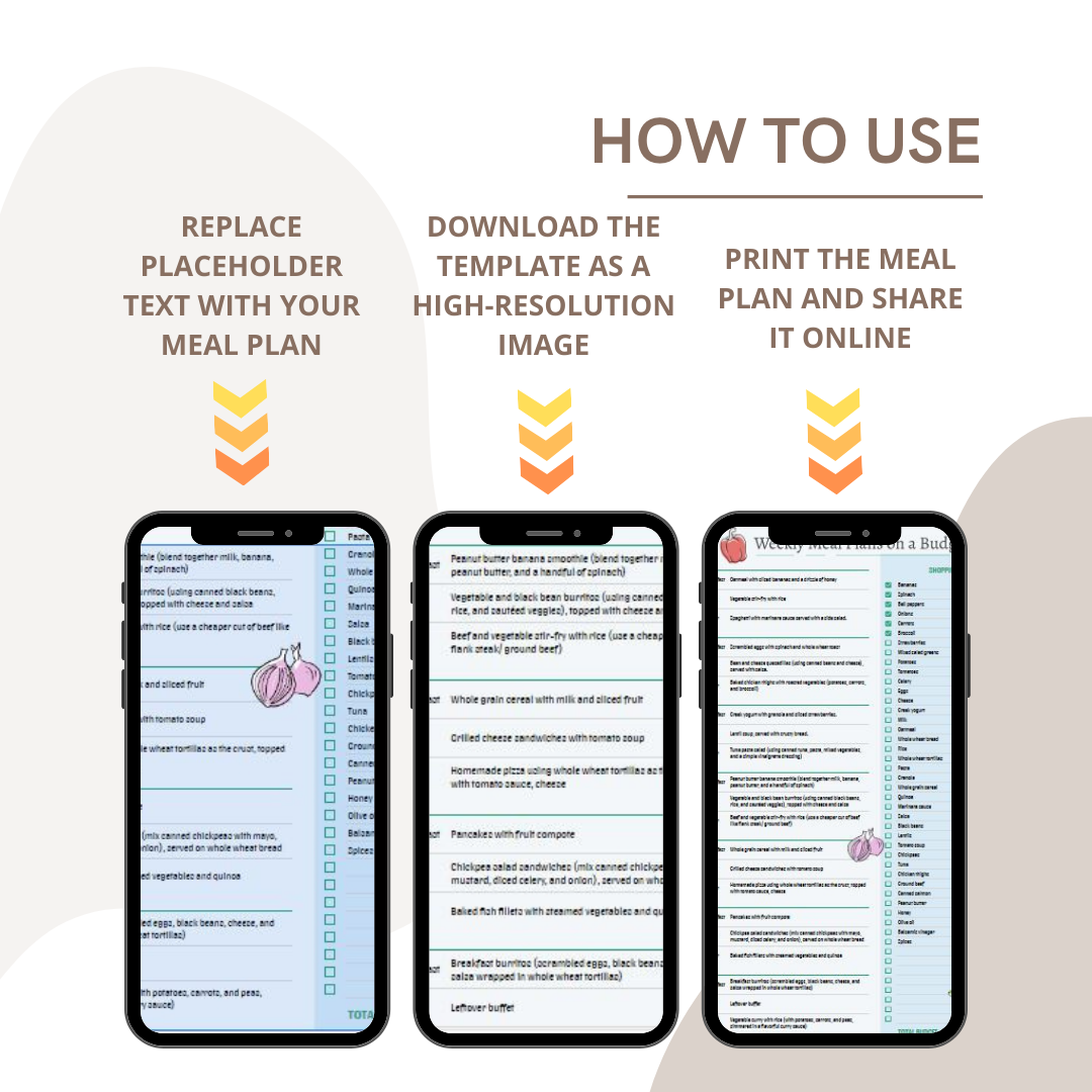 Simplify Meal Prep with Weekly Meal Plan Budgeting Template