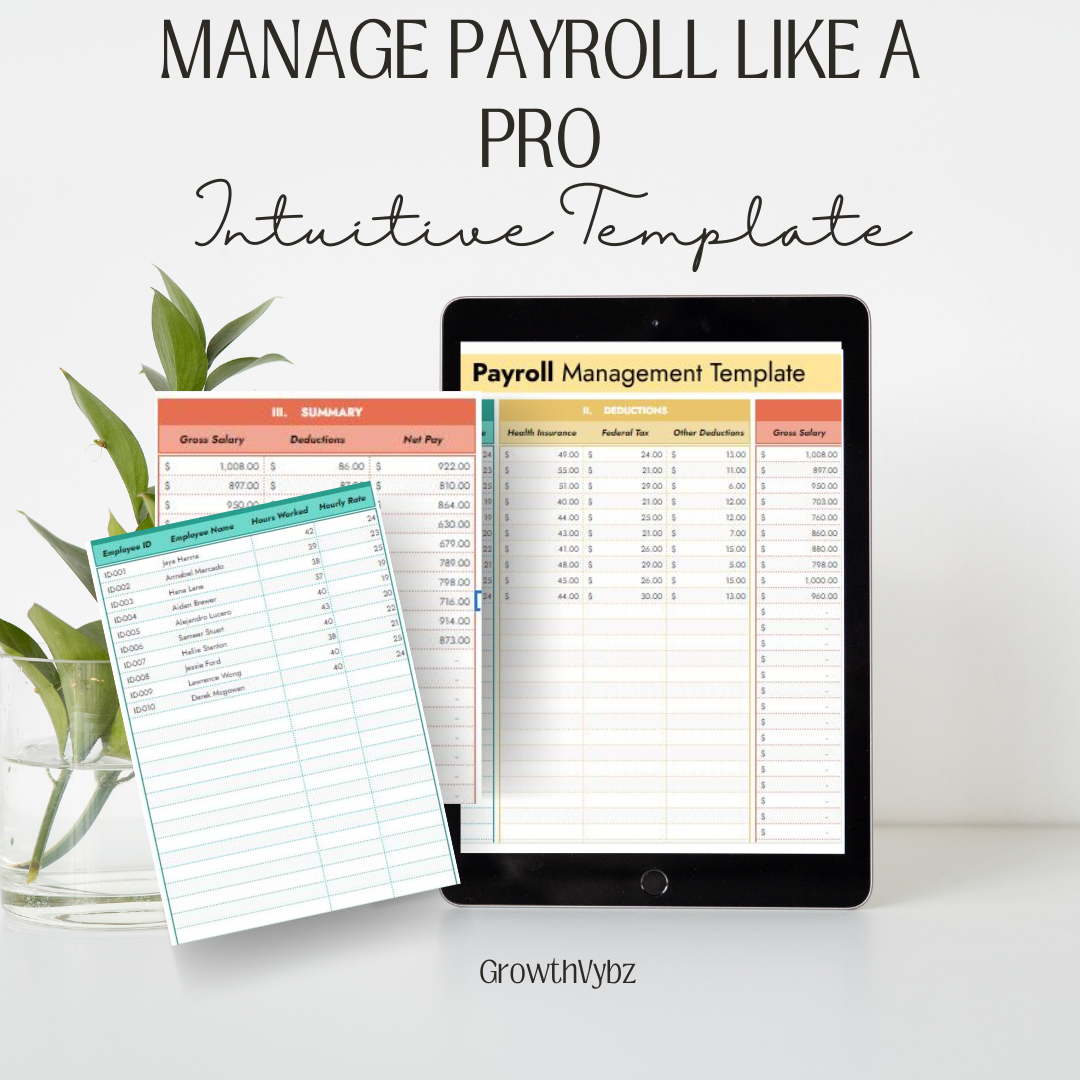 Simplify Payroll Management with Google Sheets Template - Free