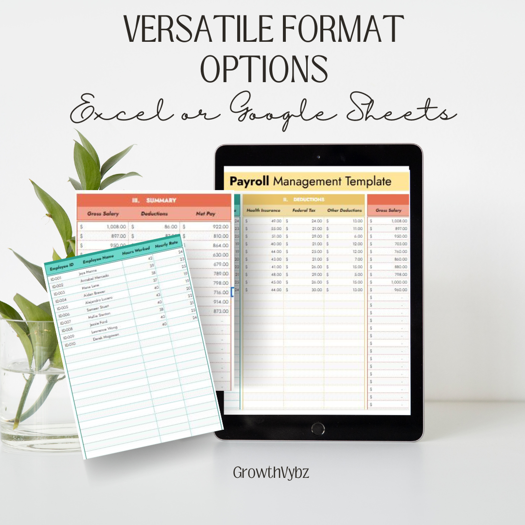 Simplify Payroll Management with Google Sheets Template - Free