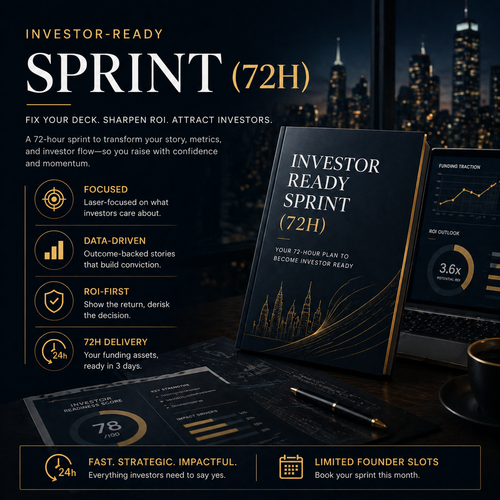 ROI-Backed Funding-Ready Sprint — Fix Your Deck, ROI, and Investor Flow