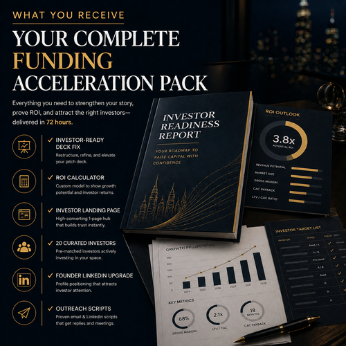 ROI-Backed Funding-Ready Sprint — Fix Your Deck, ROI, and Investor Flow