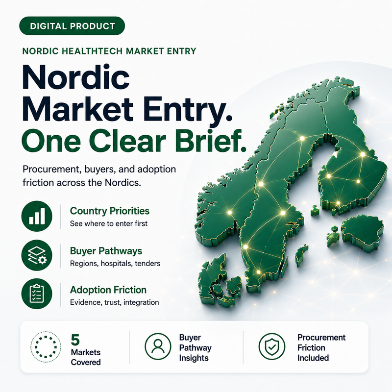 Nordic HealthTech Market Entry Brief | Hospital AI Procurement & Market Access