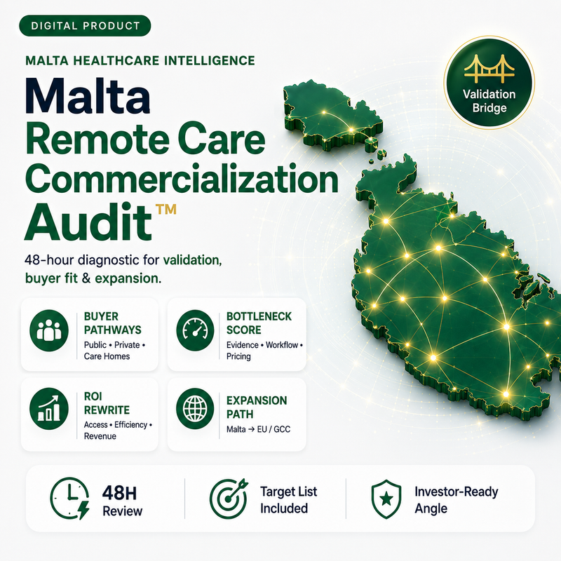 Malta Remote Care Commercialization Audit™ | HealthTech Validation & Expansion Diagnostic