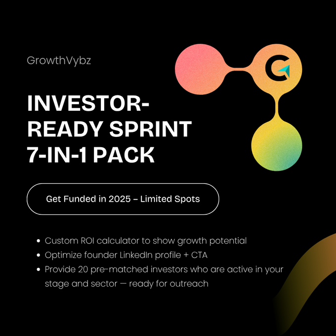 ROI-Backed Funding-Ready Sprint — Fix Your Deck, ROI, and Investor Flow