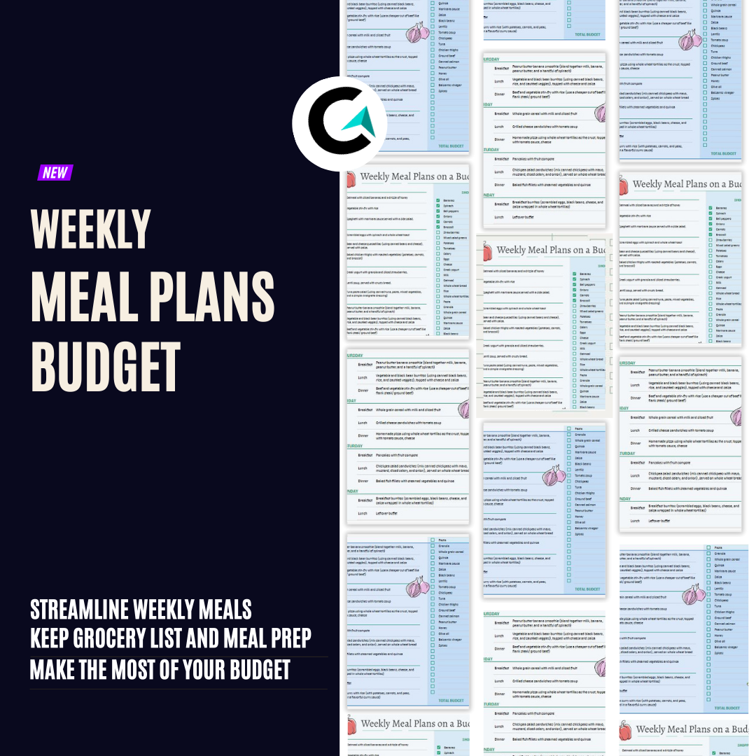 Simplify Meal Prep with Weekly Meal Plan Budgeting Template